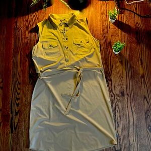 Khaki Shirt Dress